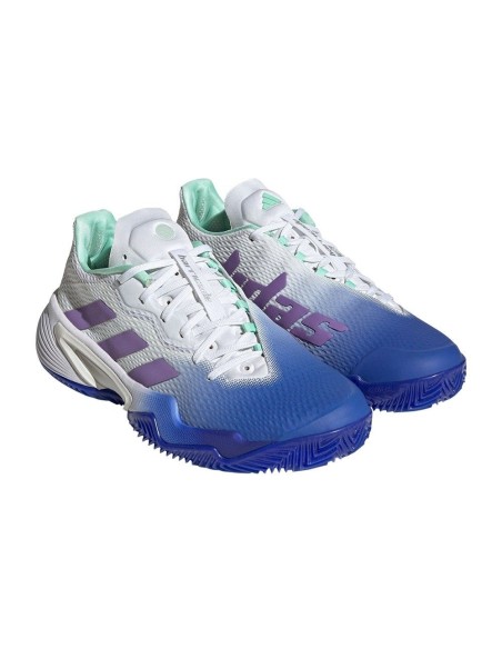 Adidas Barricade Clay Blanco Azul Mujer | Ofertas de pádel